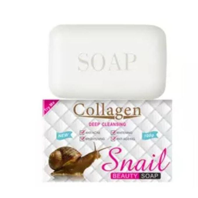 Collagen Deep Cleansing Snail Soap Whitening and Antiaging-100g